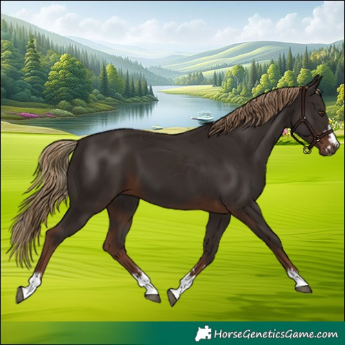 Horse Color:Liver Chestnut  and Liver Chestnut 