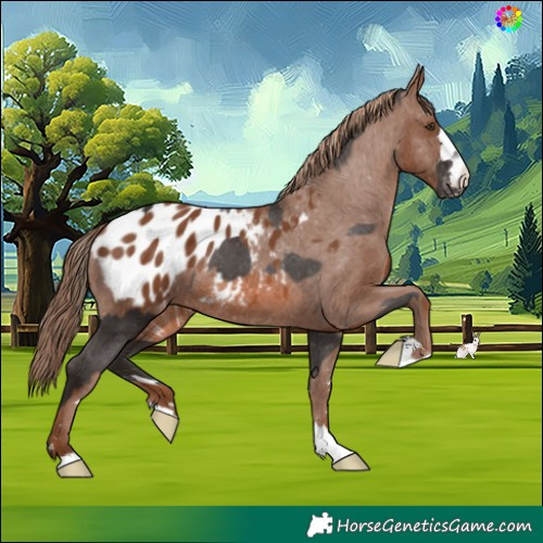 Horse Color:Liver Chestnut Appaloosa and Chestnut Appaloosa