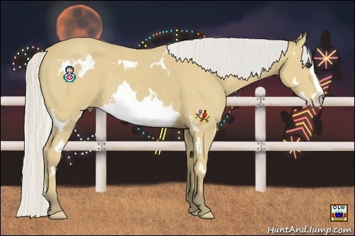 Horse Color:Silver Buckskin Splash Frame 