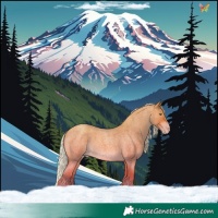 Horse Color:Silver Sable Champagne Roan 