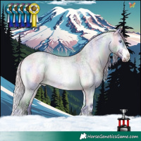Horse Color:Nacre White Spotted Silver Bay Chinchilla Roan Onyx Rabicano
