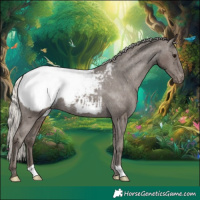 Horse Color:Silver Black Snowcap 
