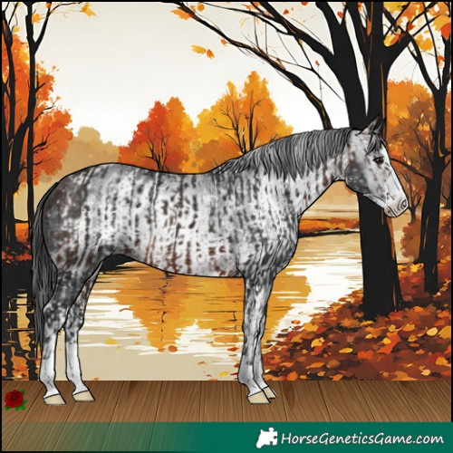 Horse Color:Brown  and Gray Black Sabino Splash Appaloosa 