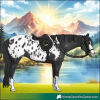 Horse Color:Black Appaloosa 