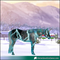 Horse Color:Void Nacre Thunderstruck Palomino Ice Sabino Appaloosa 