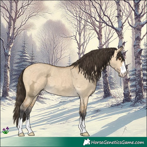 Horse Color:Buckskin Ice Dun 