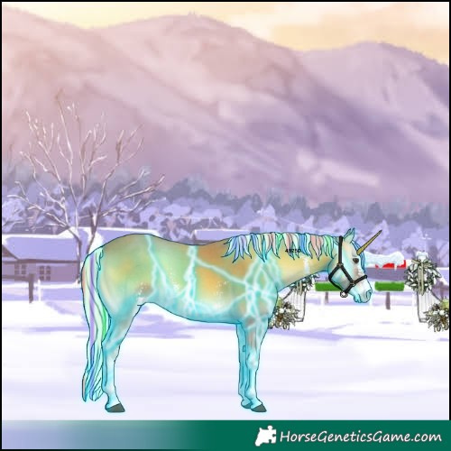 Horse Color:Painted Thunderstruck Palomino Onyx Sabino 