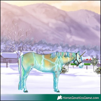 Horse Color:Painted Thunderstruck Palomino Onyx Sabino