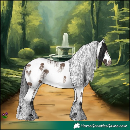 Horse Color:Brown Dun Sabino Frame Rabicano 