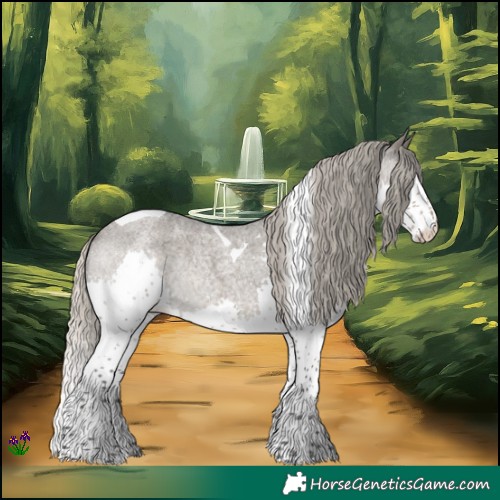 Horse Color:Silver Smoky Grullo Roan Splash Tobiano Rabicano