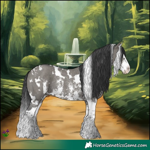 Horse Color:White Spotted Grullo Sabino Splash Rabicano 