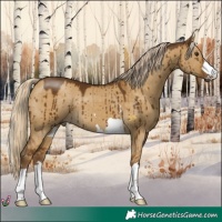 Horse Color:Chocolate Palomino Dun Brindle 
