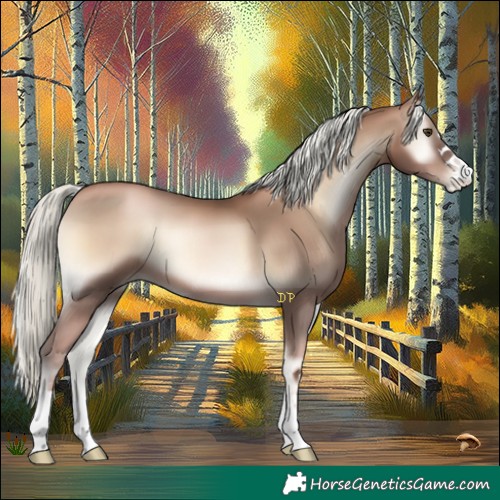 Horse Color:Liver Red Onyx Pearl Mushroom 