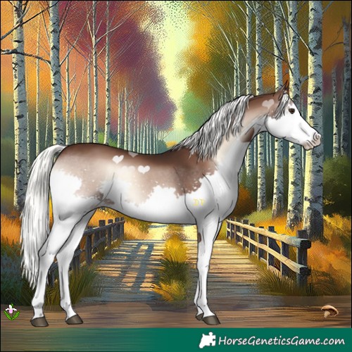 Horse Color:Liver Red Onyx Mushroom Splash 