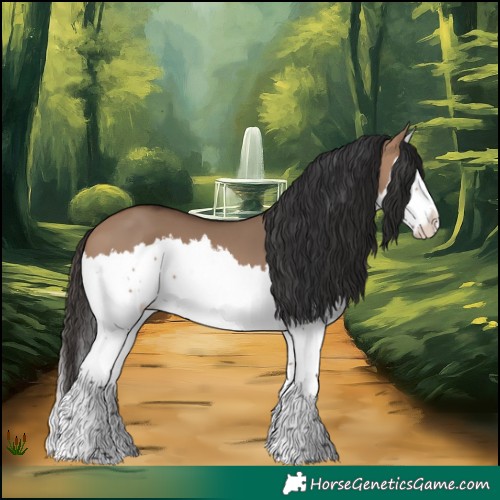 Horse Color:White Spotted Brown Dun Splash 