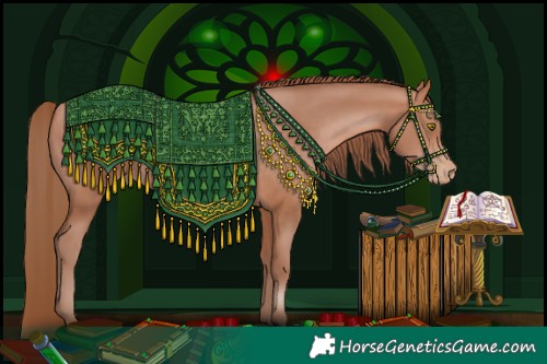 Horse Color:Brown Pearl Mushroom 