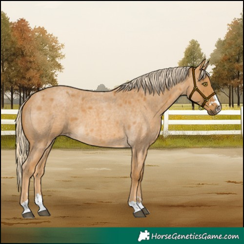 Horse Color:Palomino Roan 