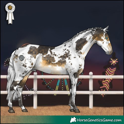 Horse Color:Buckskin Harlequin Merle 