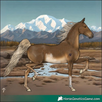 Horse Color:Chocolate Palomino Mushroom Tobiano Rabicano 
