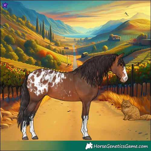 Horse Color:Bay Appaloosa  and Bay Appaloosa Rabicano 