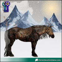 Horse Color:Void White Spotted Silver Bay  and Void White Spotted Silver Buckskin Dun 