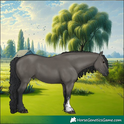 Horse Color:Grullo Sabino Rabicano 