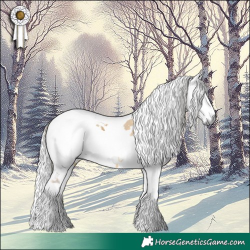Horse Color:Silver Buckskin Dun Harlequin Merle Tobiano 