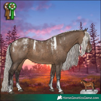 Horse Color:Powder White Silver Brown Dun 