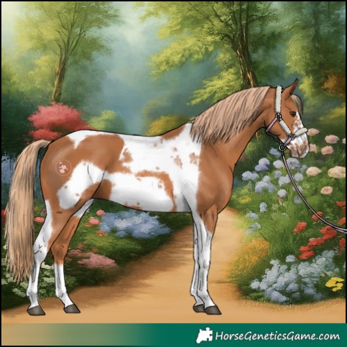 Horse Color:Chestnut Tobiano Frame 