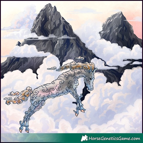 Horse Color:Painted Black Sabino 