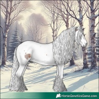 Horse Color:Silver Brown Harlequin Merle Tobiano 