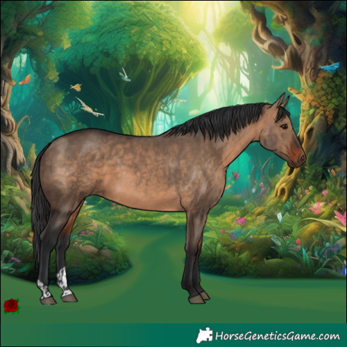 Horse Color:Brown Dun and Brown Dun