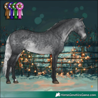 Horse Color:Silver Brown Chinchilla Mushroom Rabicano 