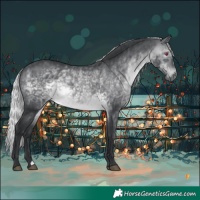 Horse Color:Silver Brown Chinchilla Mushroom Rabicano 