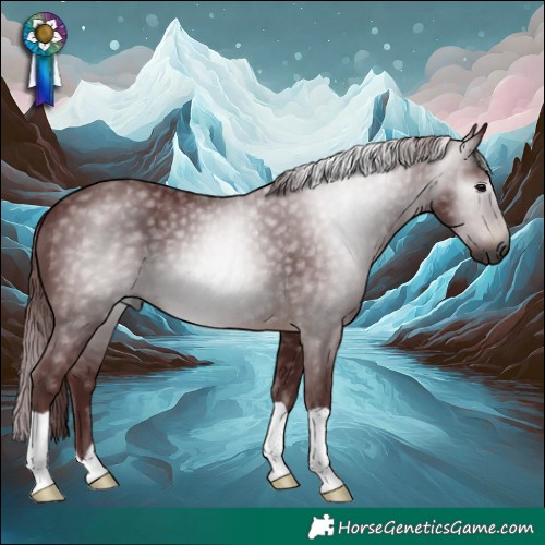 Horse Color:Gray Chocolate Brown 