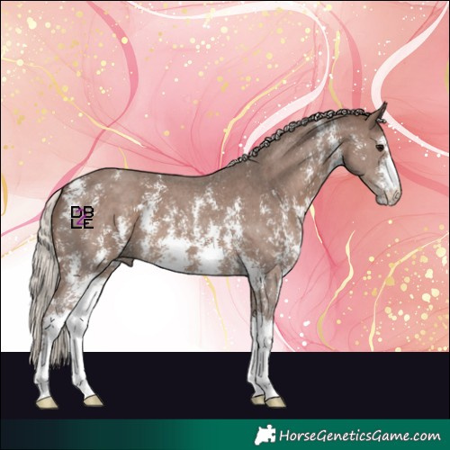Horse Color:Silver Black Sabino