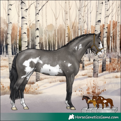 Horse Color:Grullo Frame Rabicano 