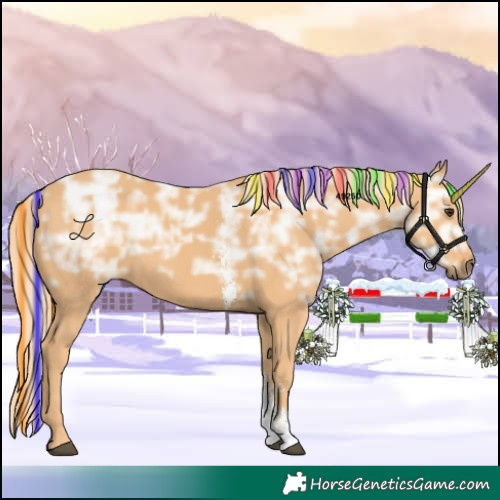 Horse Color:Painted Chestnut Ice Sabino 