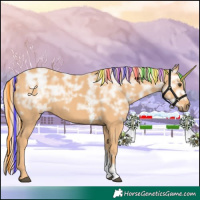 Horse Color:Painted Chestnut Ice Sabino