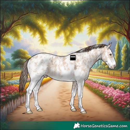 Horse Color:Amber Champagne Ice Sabino Appaloosa 