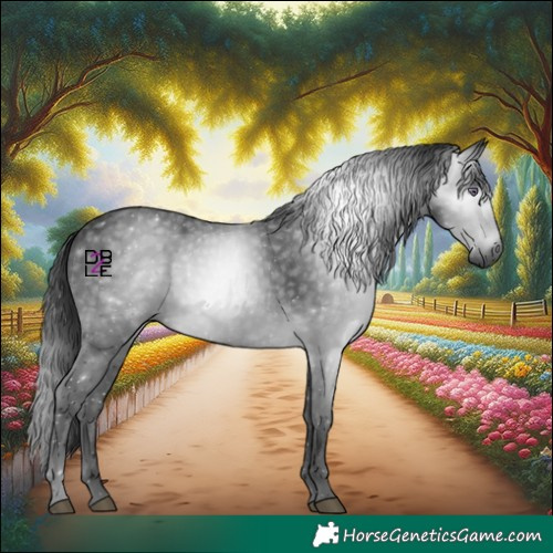 Horse Color:Gray Brown Chinchilla 