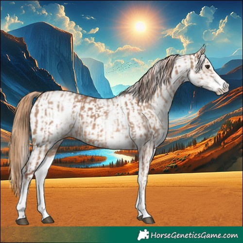 Horse Color:White Spotted Red Dun Rabicano and White Spotted Red Dun