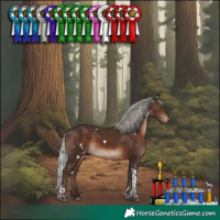 Horse Color:White Spotted Silver Brown Mushroom Tobiano