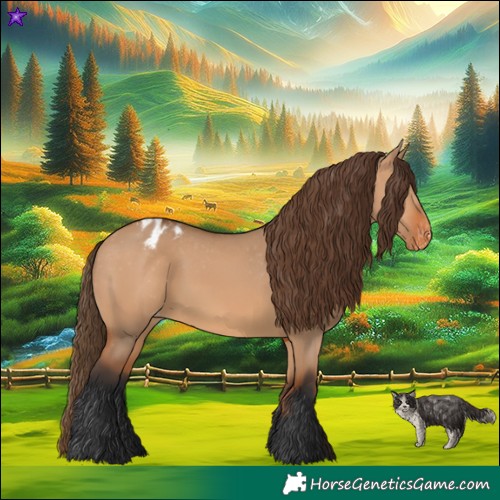 Horse Color:Bay Dun Varnish 