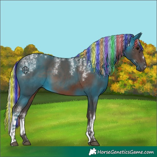 Horse Color:Powder White Painted White Spotted Silver Black 