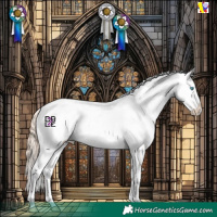 Horse Color:Amber Champagne Pearl Mushroom Sabino Appaloosa 