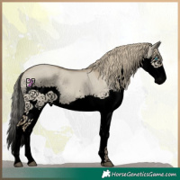 Horse Color:Void Watercolor Liver Red Dun Splash 