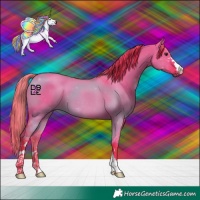 Horse Color:Watercolor Liver Red Dun 