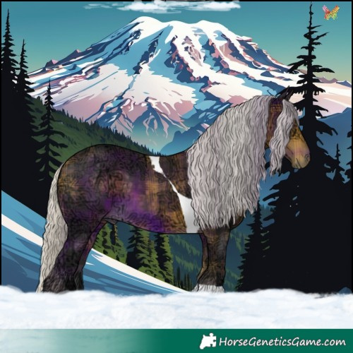 Horse Color:Plaid  Silver Buckskin Ice Tobiano 