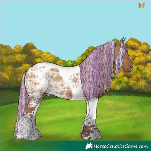 Horse Color:Painted Silver Grullo Ice Tobiano 
